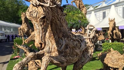 Driftwood sculptures by James Doran-Webb. Courtesy of Melanie Hunt