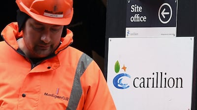 Thousands of jobs in the UK and abroad maybe lost following the news that construction company Carillion is to go into liquidation. Andy Rain / EPA