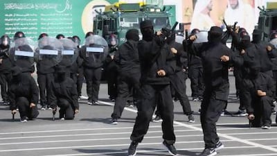 Dubai Police has added a female squad to its anti-riot team. Courtesy of Dubai Police
