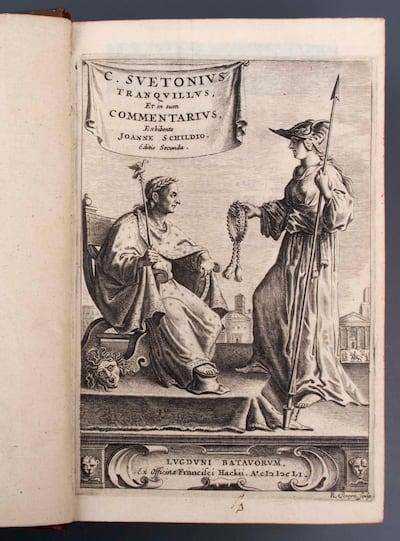 Lot 25 is 'De Vita Caesarum' (The Twelve Caesars). Courtesy Prinseps