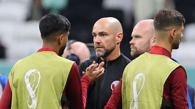 Qatar coach Felix Sanchez after the loss to Ecuador in the opening match of World Cup 2022. AFP