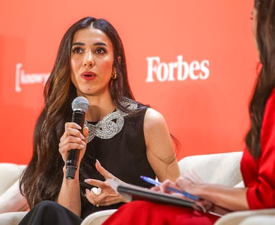 Nadia Murad, a Nobel Peace Prize laureate, who was abducted and enslaved by ISIS militants, is working to document mass killings, to seek justice for atrocities against the Yazidi community in Iraq. Victor Besa / The National