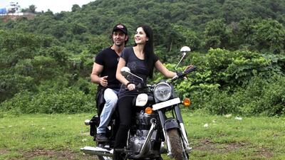 Katrina Kaif and Hrithik Roshan are the lead stars in Bang Bang. Rajanish Kakade / AP Photo