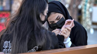 The UAE pavilion of the Sheikh Zayed Heritage Festival is home to henna stands.