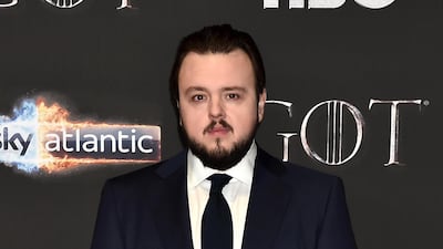 John Bradley (Samwell Tarly) at the premiere of season eight of 'Game of Thrones' in Belfast. Getty Images