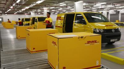 DHL has invested Dh100 million in a new Dubai facility the size of two-and-a-half football pitches as it banks on rapid growth in the region. Pawan Singh / The National