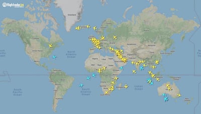 With Emirates announcing that it will suspend all passenger flights by 25 March, here is the current airborne Emirates fleet.