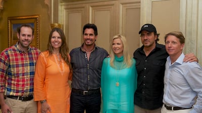 A handout photo of the cast of Bold and the Beautiful at Emirates Palace, Abu Dhabi (Courtesy: Emirates Palace)