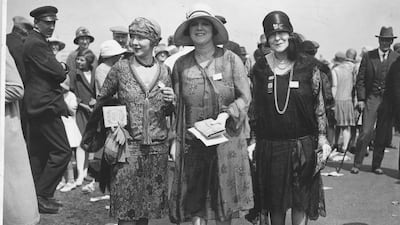 Visitors to the second day of the races at Ascot in June, 1927. Getty Images