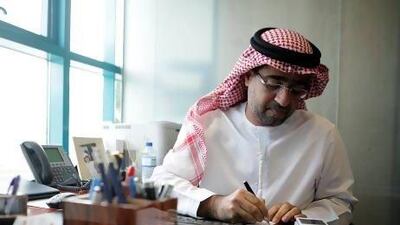 Dr. Jamal Al Mutawa with Health Authority Abu Dhabi monitors the number of sick notices doctors issue each year. Sammy Dallal / The National