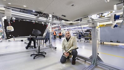 Mohammed Kazem is designing a commissioned sculpture for Rolls-Royce. Photo by Christopher Ison