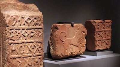 Stone carvings from the Roads of Arabia exhibit. Courtesy Tish Wells/MCT via Getty Images