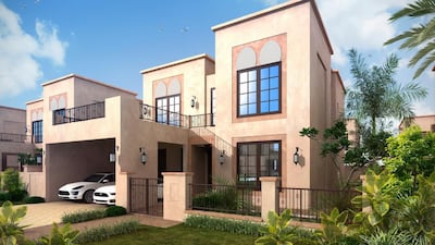 Above, an illustration of one of Nakheel's homes at its Nad Al Sheba project in Dubai. Courtesy Nakheel