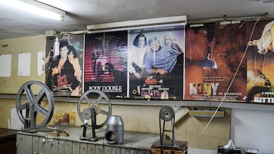 The theatre's projection booth still looks the way it was in the 1980s. India Stoughton