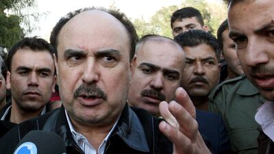 Syrian General Rustom Ghazaleh on December 23, 2011. Ghazaleh died in Damascus in mysterious circumstances in 2015. AFP