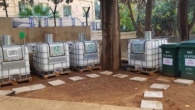 Compost Baladi has developed a patented solution for households, farmers and municipalities to convert food waste and paper to compost and fertiliser. Photo: Compost Baladi