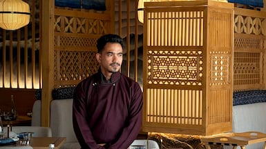 Anjum Qadir, the creative force behind Ryu Oka restaurant at his family-owned Grand Dragon hotel. Photo: Ryu Oka