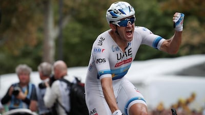 UAE Team Emirates rider Alexander Kristoff of Norway wins the 21st and final stage of the 105th edition of the Tour de France cycling race between Houilles and Paris, France, on July 29, 2018. Reuters