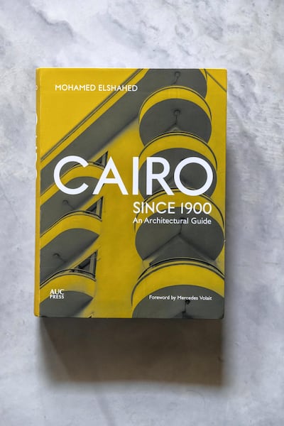 Mohamed Elshahed’s recently published book on the architecture of Cairo since the 1900s. Antonie Robertson / The National