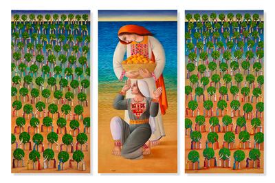 Sliman Mansour, Untitled. Photo: Christie's