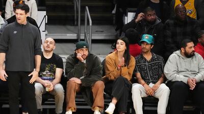 Rapper Bad Bunny at the Crypto.com Arena in Los Angeles. EPA