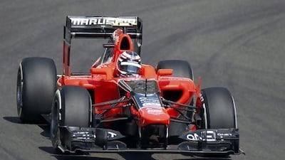Max Chilton, seen here test driving the Marussia car during the Abu Dhabi Grand Prix in November, raced in the GP2 series last season. Steve Crisp / Reuters