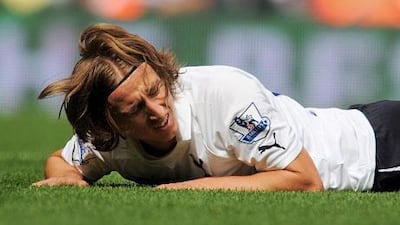 Luka Modric was a reluctant participant in the Tottenham midfield during Sunday’s 5-1 defeat to Manchester City.