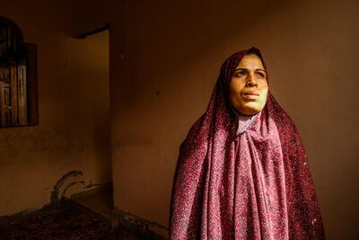 Palestinian Sawsan Ayish's husband was killed fuing the Great March of Return protests, now she lives in poverty in Gaza City with her four children. Wilson Fache for The National