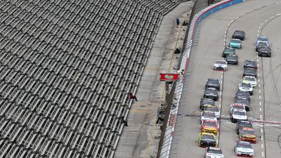 The Nascar Xfinity Series O'Reilly Auto Parts 300 in front of empty stands at Texas Motor Speedway in Fort Worth, Texas, on Saturday, October 24. AFP