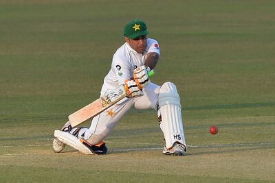 Abid Ali on his way to making 133 for Pakistan. AFP