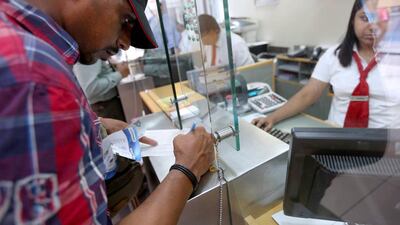 Remittances to home by the global Indian diaspora have been rising as the country’s economy slows. Sammy Dallal / The National