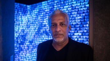 Mohammed Kazem credits much of his early experimentation to the mentorship of Hassan Sharif. Antonie Robertson / The National