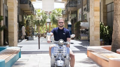 Adam Ridgway, CEO of electric vehicle company One Moto. Reem Mohammed/The National