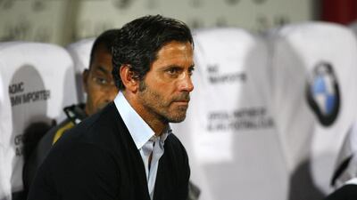 Quique Sanchez Flores is expected to arrive in the UAE tomorrow. Jake Badger for The National