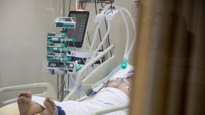 The Intensive Care Unit at the Rafik Hariri University Hospital in southern Beirut, Lebanon. Tom Nicholson for The National