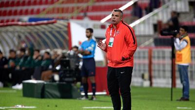Cosmin Olaroiu felt mixed following Al Ahli's victory over Al Shaab in the President's Cup quarter-finals on Friday night. Jeffrey E Biteng / The National
