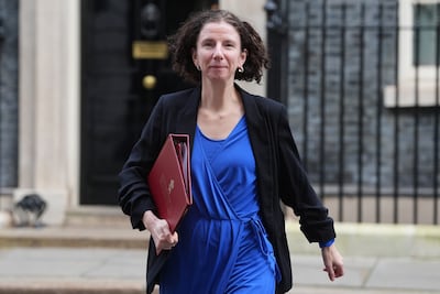 Development Minister Anneliese Dodds leaving 10 Downing Street. PA