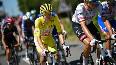 UAE Team Emirates-XRG rider Tadej Pogacar retained the overall lead after stage 8 of the Tour de France. AFP