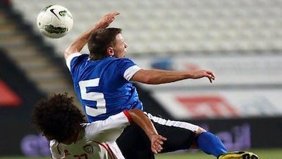 The UAE senior team, not for the first time, played in front of mostly empty crowds during a recent international friendly. Mahdi Ali's men beat Estonia 2-1 at Mohammed bin Zayed Stadium. Satish Kumar / The National