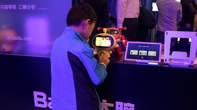 A majority of executives agree that workers will use AI to complete tasks in the coming years, a survey by Fujitsu found. Bloomberg