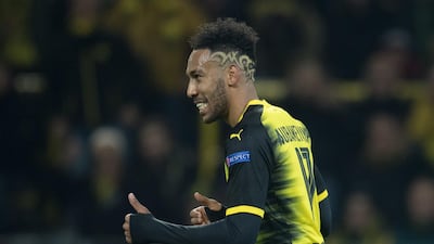 Pierre-Emerick Aubameyang became Arsenal's record signing when he completed his move from Borussia Dortmund. Bernd Thissen / AFP