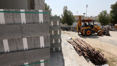 Cement production, which is an energy-intensive process, accounted for 72 per cent of Arkan’s sales in the first nine months of 2016.. Pawan Singh / The National