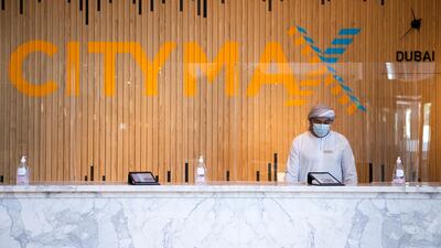 The hotel will be following Covid-19 safety regulations including face masks being worn at all times and hand-sanitiser stations at frequent touch points. Reem Mohammed / The National