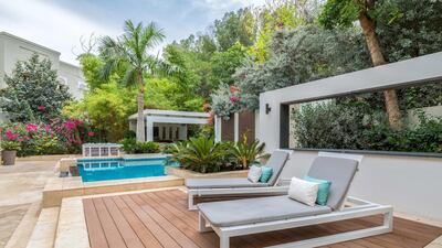 There's plenty of room to lounge around outside. Courtesy LuxuryProperty.com