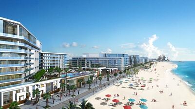 Mamsha Al Saadiyat in Abu Dhabi will consist of 461 apartments and townhouses fronting on to the beach. Courtesy TDIC