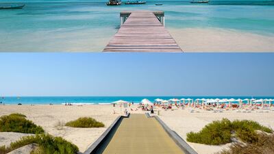 5. If you can't get to the Maldives, top, don't worry. Abu Dhabi's Saadiyat Public Beach is one of the world's finest. Alamy