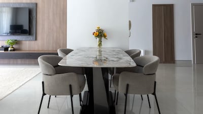 The dining area.