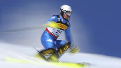 The FIS Alpine Skiing World Championships Men’s Special Slalom in St Moritz, Switzerland. Giuliano Razzoli of Italy is pictured in action. Stefano Rellandini / Reuters