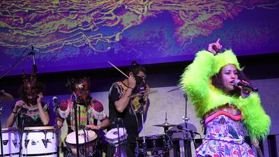 Argentinian singer La Yegros. Angela Weiss / AFP