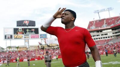 Rookie quarterback Jameis Winston is proving to be a good draft pick for the Tampa Bay Buccaneers. Brian Blanco / AP Photo
